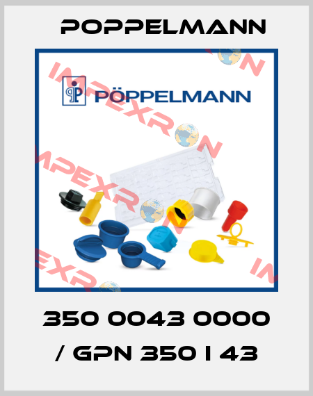 350 0043 0000 / GPN 350 I 43 Poppelmann
