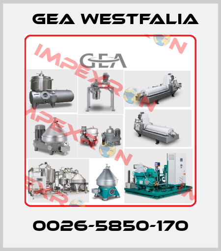 0026-5850-170 Gea Westfalia