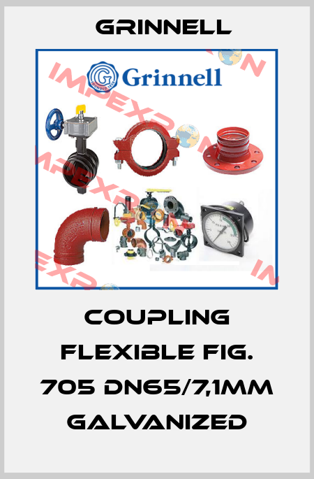Coupling flexible Fig. 705 DN65/7,1mm galvanized Grinnell