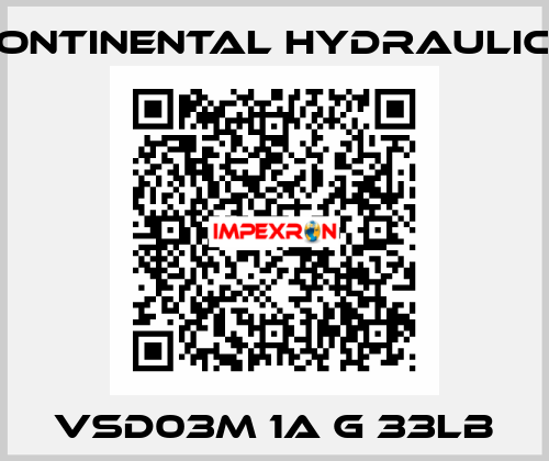 VSD03M 1A G 33LB Continental Hydraulics