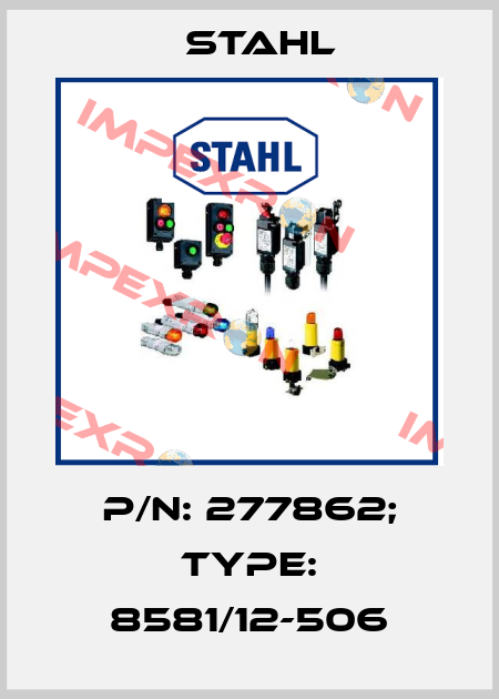 p/n: 277862; Type: 8581/12-506 Stahl