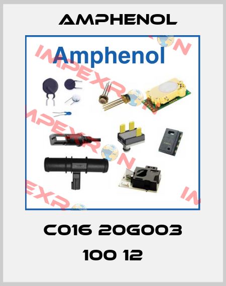 C016 20G003 100 12 Amphenol
