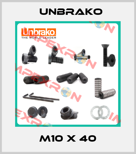 M10 x 40 Unbrako