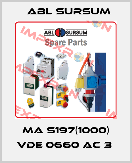 Ma S197(1000) VDE 0660 AC 3  Abl Sursum