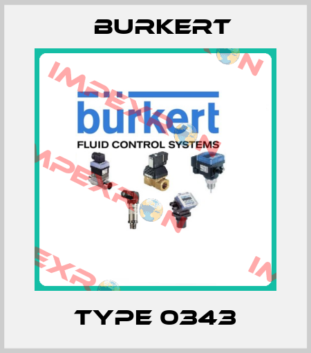 TYPE 0343 Burkert