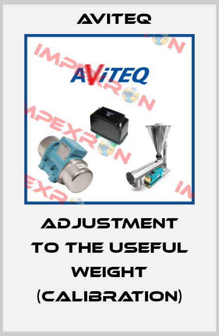Adjustment to the useful weight (calibration) Aviteq