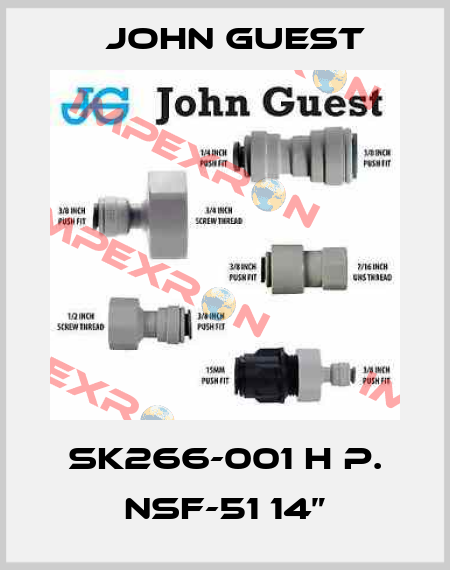 SK266-001 H P. NSF-51 14” John Guest