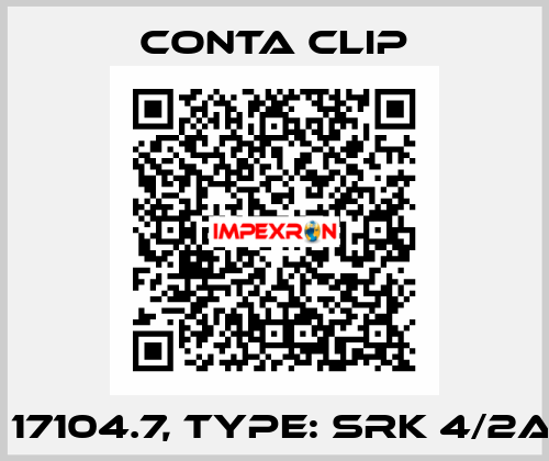 P/N: 17104.7, Type: SRK 4/2A WH Conta Clip
