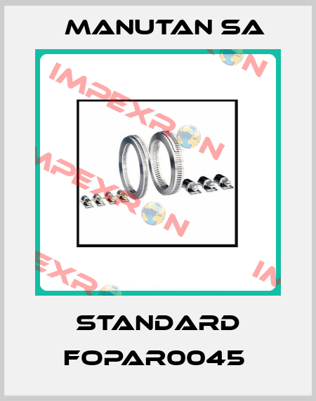 STANDARD FOPAR0045  Manutan SA