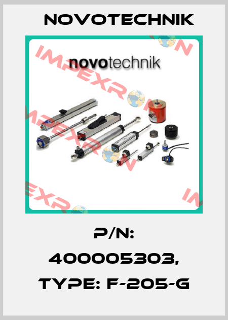 P/N: 400005303, Type: F-205-G Novotechnik