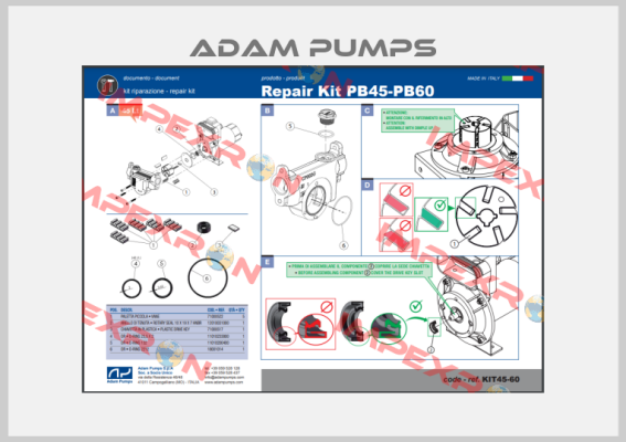 KIT45-60 Adam Pumps