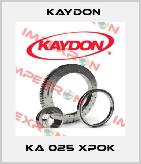 KA 025 XPOK Kaydon