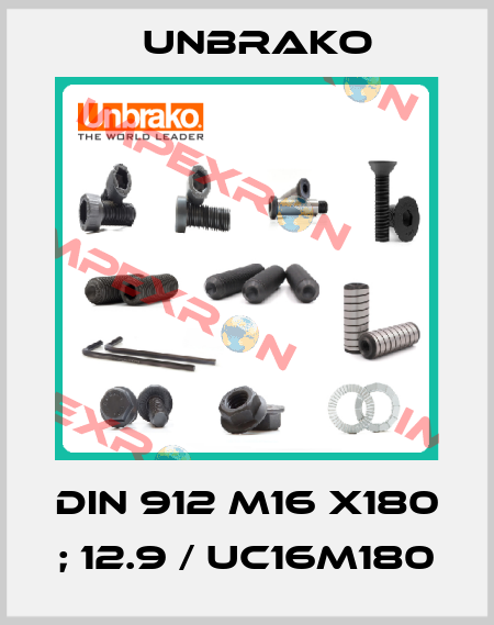 DIN 912 M16 x180 ; 12.9 / UC16M180 Unbrako