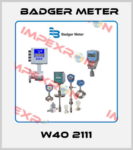 W40 2111 Badger Meter