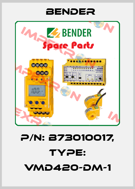 p/n: B73010017, Type: VMD420-DM-1 Bender