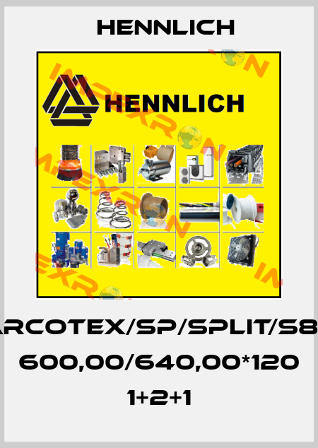 CARCOTEX/SP/SPLIT/S800 600,00/640,00*120 1+2+1 Hennlich