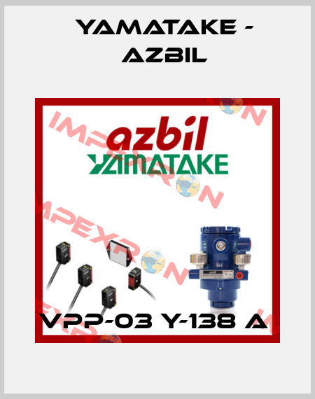 VPP-03 Y-138 A  Yamatake - Azbil
