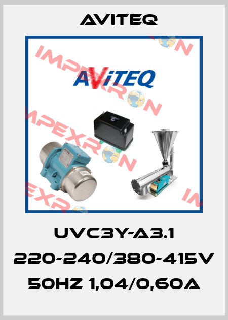 UVC3Y-A3.1 220-240/380-415V 50HZ 1,04/0,60A Aviteq
