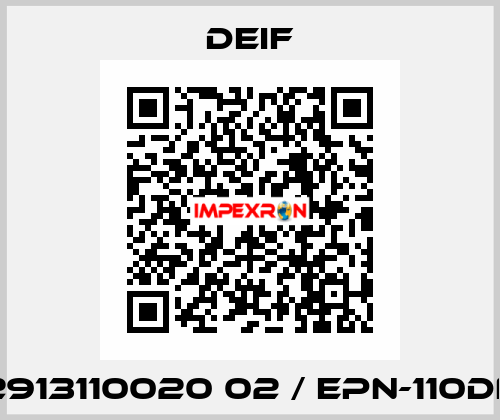 2913110020 02 / EPN-110DN Deif