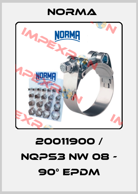 20011900 / NQPS3 NW 08 - 90° EPDM Norma