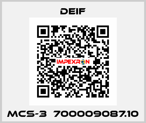 MCS-3  700009087.10 Deif