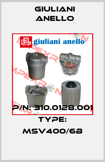 P/N: 310.0128.001 Type: MSV400/6B Giuliani Anello