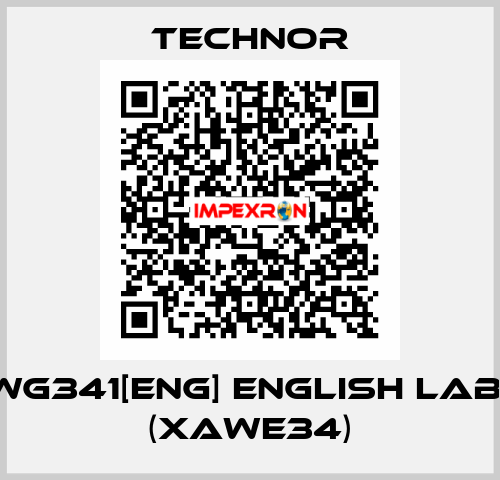 XAWG341[ENG] English labels (XAWE34) TECHNOR