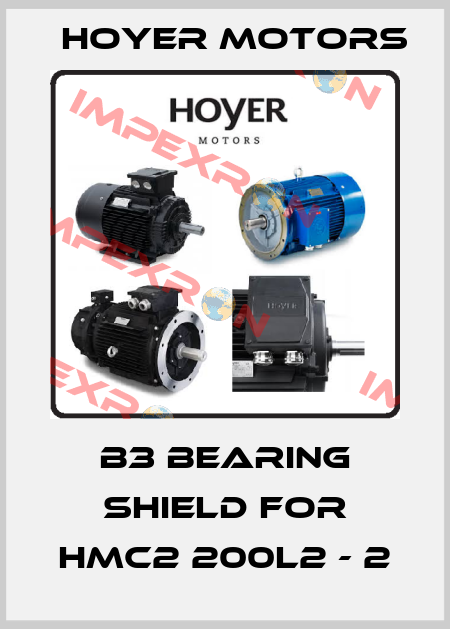 B3 Bearing shield for HMC2 200L2 - 2 Hoyer Motors