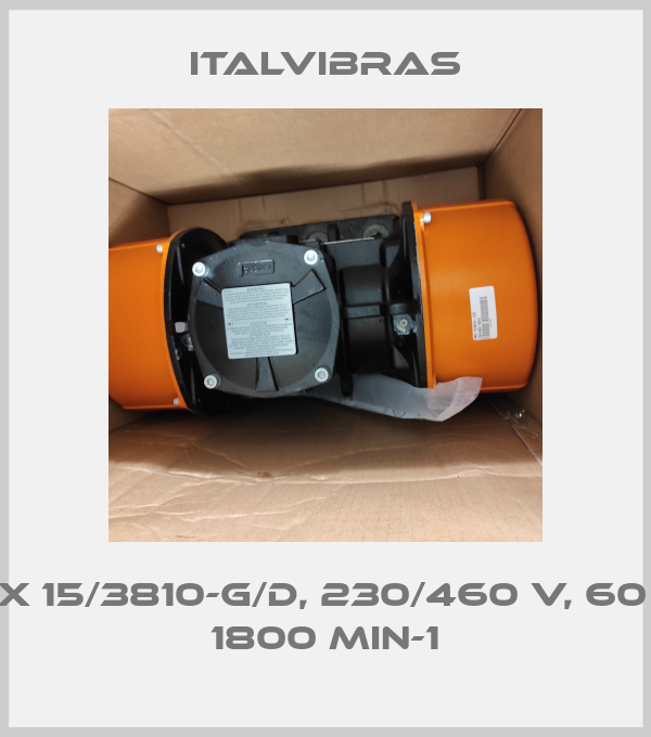 VMX 15/3810-G/D, 230/460 V, 60 Hz, 1800 min-1 Italvibras