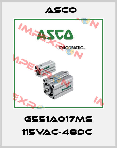 G551A017MS 115VAC-48DC  Asco