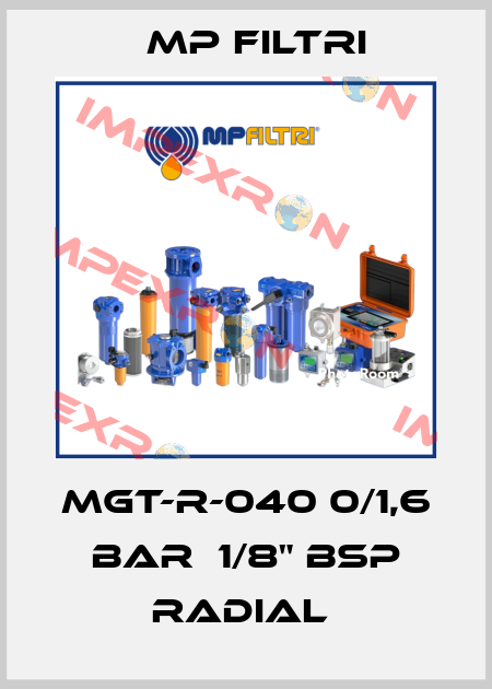 MGT-R-040 0/1,6 bar  1/8" BSP radial  MP Filtri