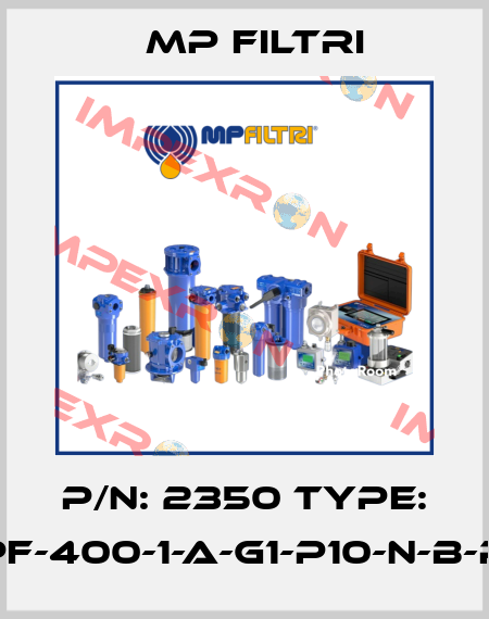 P/N: 2350 Type: MPF-400-1-A-G1-P10-N-B-P01 MP Filtri