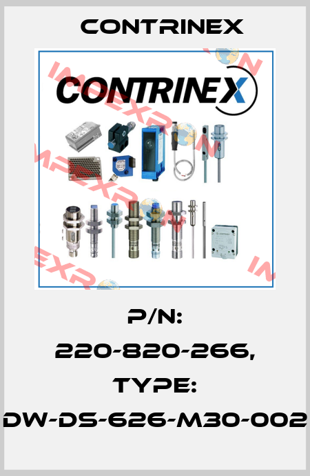 p/n: 220-820-266, Type: DW-DS-626-M30-002 Contrinex