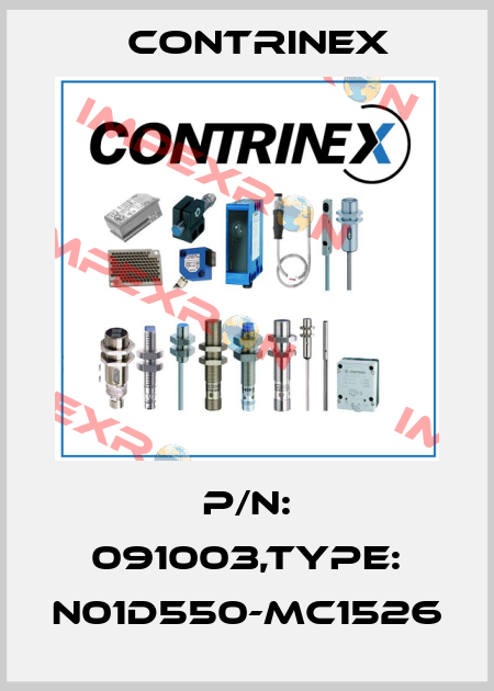 P/N: 091003,Type: N01D550-MC1526 Contrinex