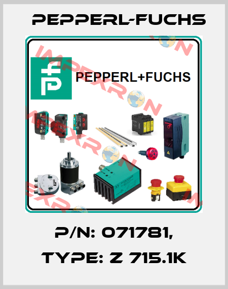 p/n: 071781, Type: Z 715.1K Pepperl-Fuchs