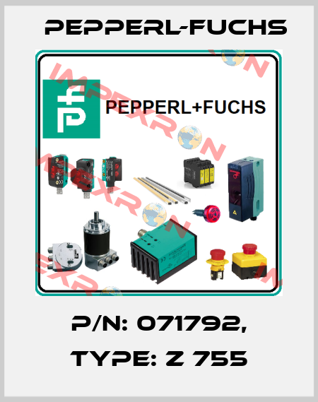 p/n: 071792, Type: Z 755 Pepperl-Fuchs