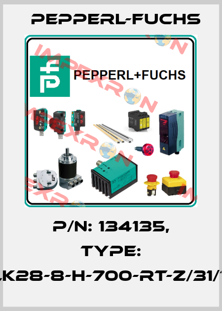 p/n: 134135, Type: RLK28-8-H-700-RT-Z/31/116 Pepperl-Fuchs