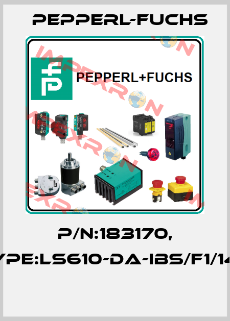 P/N:183170, Type:LS610-DA-IBS/F1/146  Pepperl-Fuchs