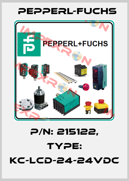 p/n: 215122, Type: KC-LCD-24-24VDC Pepperl-Fuchs