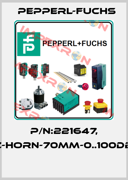 P/N:221647, Type:VAZ-HORN-70MM-0..100DBA-8TONE  Pepperl-Fuchs