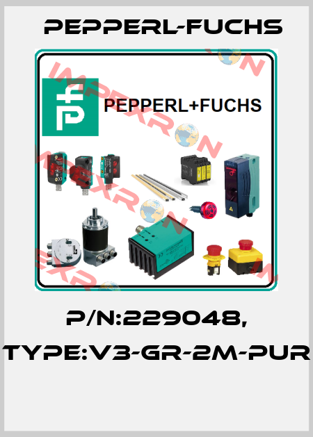 P/N:229048, Type:V3-GR-2M-PUR  Pepperl-Fuchs