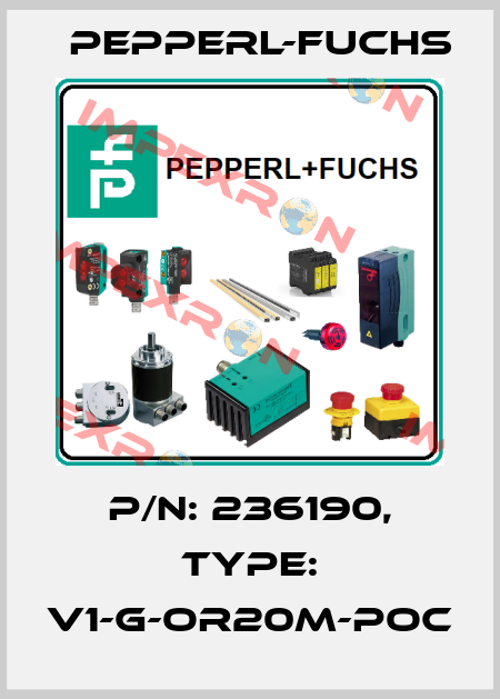 p/n: 236190, Type: V1-G-OR20M-POC Pepperl-Fuchs