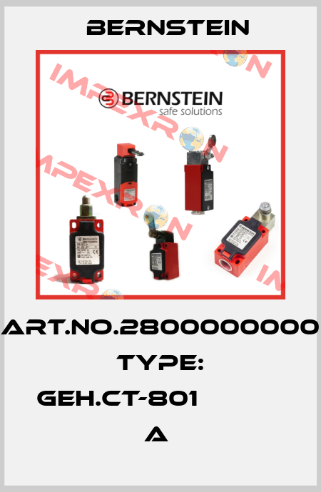 Art.No.2800000000 Type: GEH.CT-801                   A  Bernstein