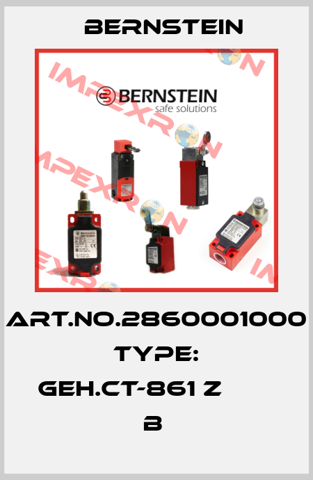 Art.No.2860001000 Type: GEH.CT-861 Z                 B  Bernstein