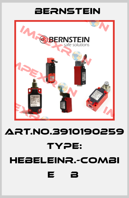 Art.No.3910190259 Type: HEBELEINR.-COMBI       E     B  Bernstein