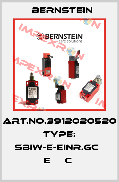 Art.No.3912020520 Type: SBIW-E-EINR.GC         E     C  Bernstein