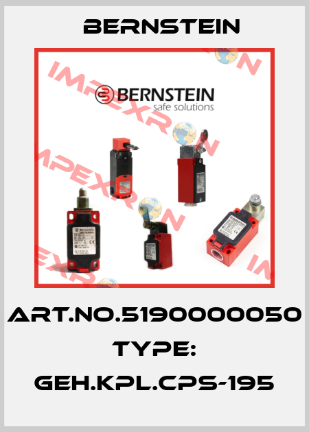 Art.No.5190000050 Type: GEH.KPL.CPS-195 Bernstein