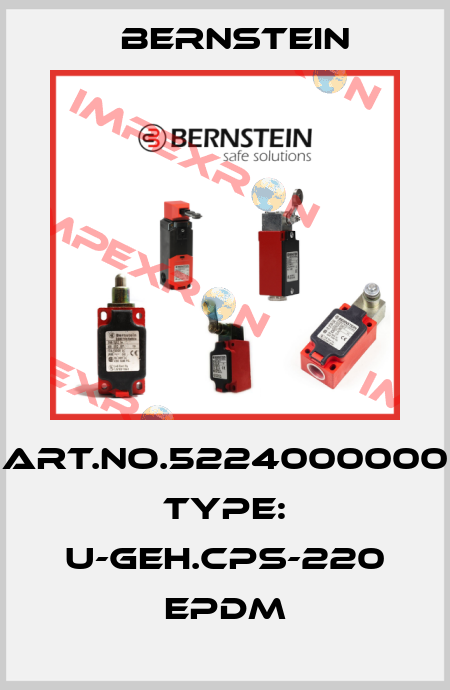Art.No.5224000000 Type: U-GEH.CPS-220 EPDM Bernstein