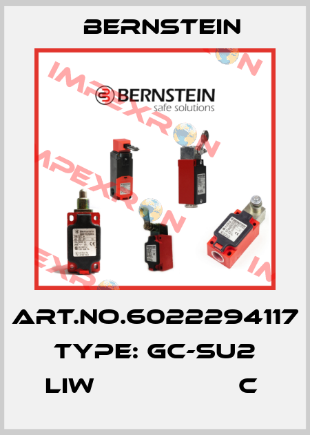 Art.No.6022294117 Type: GC-SU2 LIW                   C  Bernstein