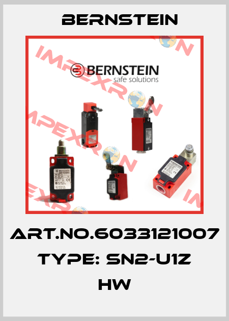 Art.No.6033121007 Type: SN2-U1Z HW Bernstein